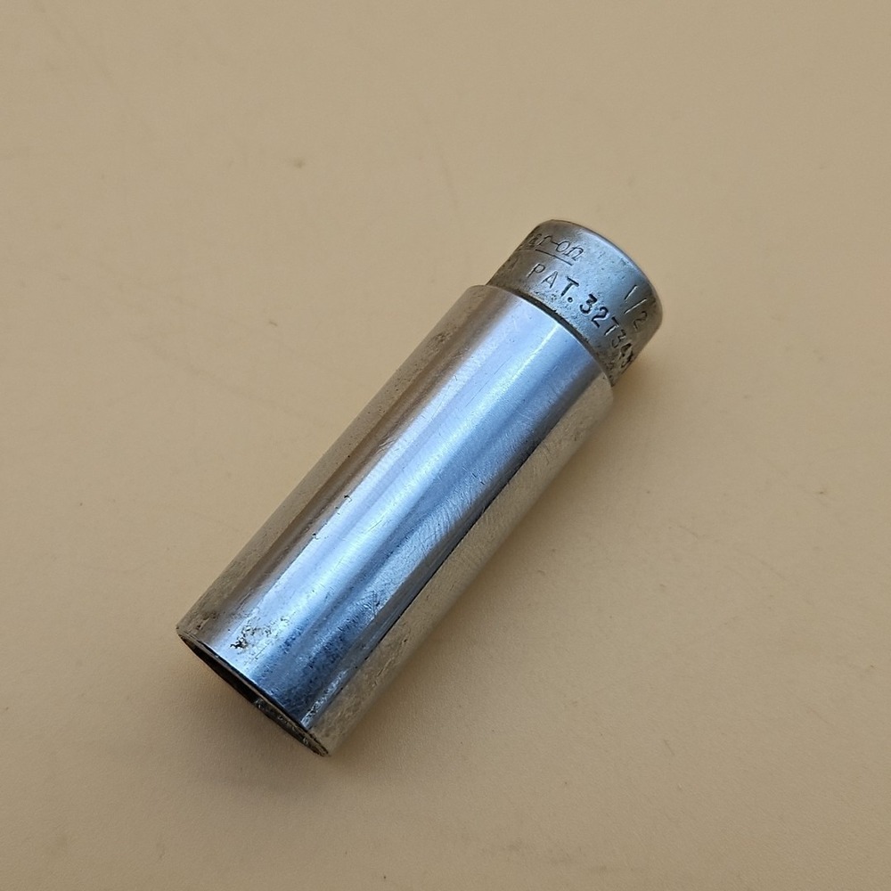 Snap On Vintage 1/4" Drive 1/2" 6PT SAE Deep Chrome Socket STM-16 Made In‎ USA